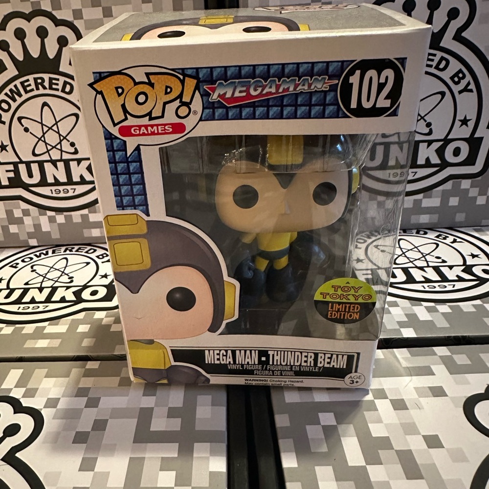 Funko Pop Mega Man Thunder Beam Figure 102 Toy Tokyo Limited Edition NIB